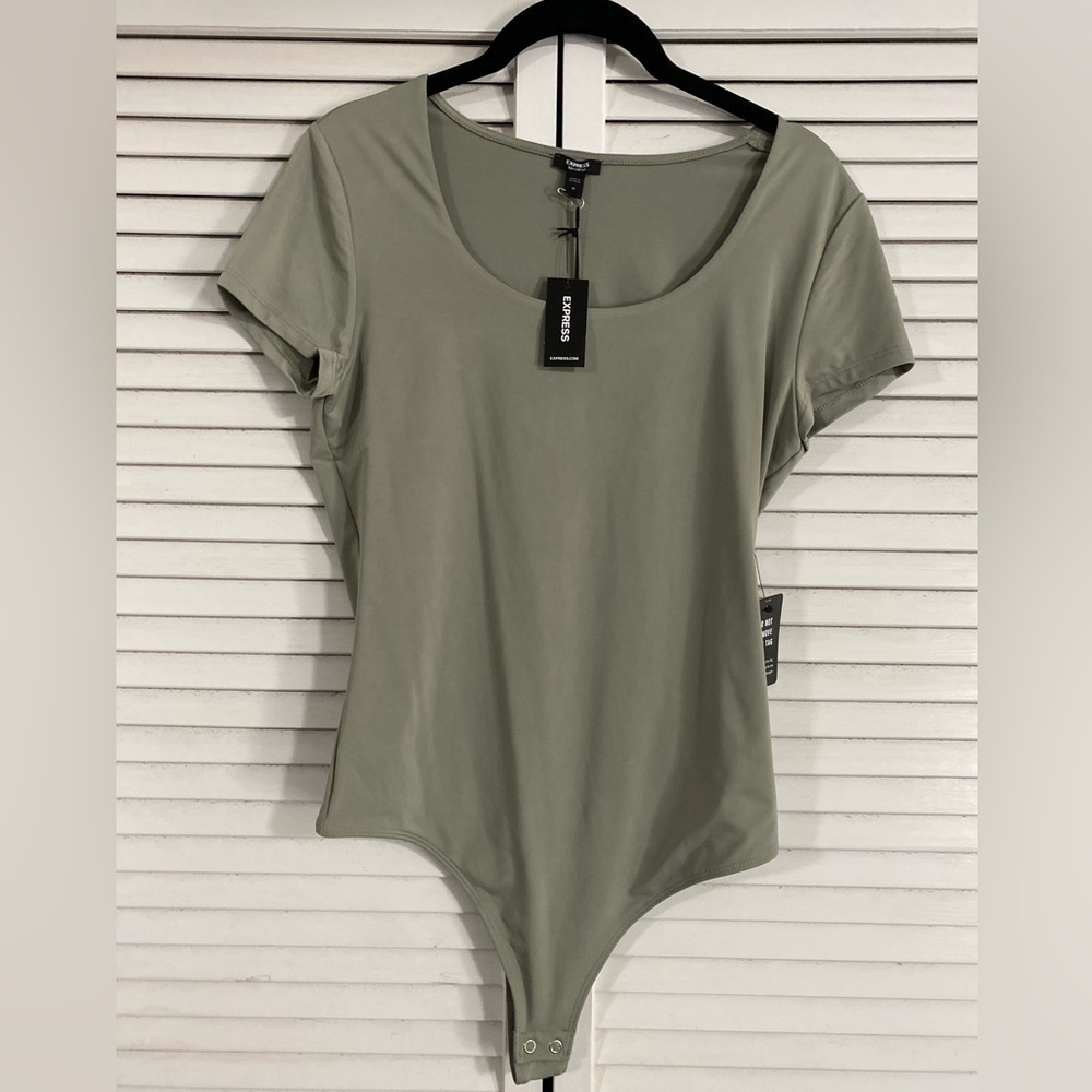 Size medium sage green body suit